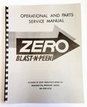 Zero Model Bnp 40-1 & 40-3 Glass Bead Cabinet Manual. Fixed Price $21.79.