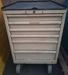 Rolling Tool Chest 6 Drawer Steel Cabinet Rubber Top Heavy Duty Wheels With Key. Fixed Price $499.99.