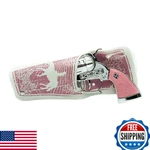 Parris Classic Western Girl Single Holster Set Pink & White W/ Die-cast Gun. Fixed Price $31.48.