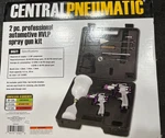 Central Pneumatic 2PC Professional Automotive Hvlp Air Spray Gun Kit W/case "new. Fixed Price $89.99.