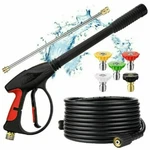 High Pressure Car Power Washer Gun Spray Wand Lance Nozzle Hose Kit 4000PSI. Fixed Price $39.89.