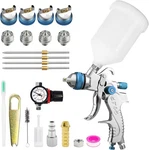 Hvlp Spray Gun Kit With 1.4/1.7/2.0/2.5MM Nozzles, Professional Car Paint. Fixed Price $28.99.