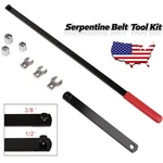 Serpentine Belt Tool Kit,universal 3/8" 1/2" Drive Adjust Tighte. Fixed Price $21.98.