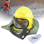 Safe Helmet Hood Protector Cloak Len Air For Sandblasting. Fixed Price $79.99.