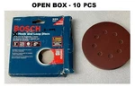 (320 Grit) (10PCS) Bosch 5" Hook Loop 8 Hole Sanding Discs SR5R322 For Wood. Fixed Price $5.45.