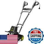 Sun Joe 12-AMP 16-INCH Electric Garden Tiller & Cultivator, Steel Tines. Fixed Price $172.40.