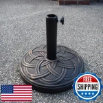 Oakland Living Antique Bronze 33 Lb Round Plastic Concrete Patio Umbrella. Fixed Price $74.11.