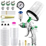Hvlp Air Paint Spray Gun Kit For Automotive Car Primer 1.4/1.7/2.0MM Nozzle. Fixed Price $41.88.