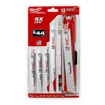 Milwaukee 49-22-1129 Nail-guard Fang Tip Bi-metal Sawzall Blade Set 12PC. Fixed Price $24.97.