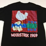 Woodstock 1969 Tour Band Short Sleeve Black S-234XL Shirt. Fixed Price $19.94.