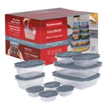 Rubbermaid Easy Store 20PC Large Rectangle Food Storage Container Set. Fixed Price $22.99.