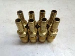 New Pack Of 8 Parker Ppe 300 Series Brass Hose Quick Gas Couplers R10TD. Fixed Price $46.07.