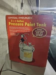 Central Pneumatic 2-1/2 Gallon Air Pressure Paint Tank 60 Psi 1/4"-18NPT 93119. Fixed Price $50.00.