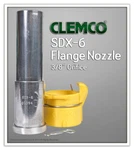 Clemco 01394 SDX-6 Tungsten Carbide Nozzle, Flanged, 3/8" Orifice W/ Holder. Fixed Price $274.00.