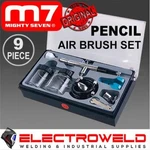 9 Piece X Pencil Air Brush Set, Pneumatic Spray Painting Kit, M7-SR2001. Fixed Price $125.09.