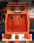 245 Gallon Sandblasting Cabinet With Pressurized Tank, Heavy Duty Steel. Fixed Price $2757.86.