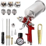 Hvlp Air Paint Spray Gun Kits 1.4/1.7/2.0MM Gravity Feed Car Auto Primer Nozzles. Fixed Price $27.54.