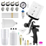 Hvlp Spray Gun Gravity Feed Air For Car Painting W/1.4/1.7/2.0/2.5MM. Fixed Price $52.98.