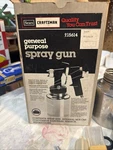 Sears Spray Gun Craftsman Model 215614 General Purpose Original Box Untested. Fixed Price $25.00.