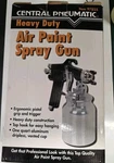 Central Pneumatic # 97855 Heavy Duty Air Paint Spray Gun. Fixed Price $35.00.
