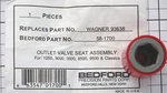 Bedford Precision Paint Sprayer Repair Parts Graco Wagner & S/w - Nos. Fixed Price $39.00.
