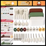 72 Pcs Buffing Wheel Polishing Kit For Rotary Tools, Abrasive Brushes & Felt Pad. Fixed Price $36.89.