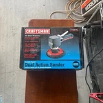 Craftsman 9-19976 Variable Speed 6-IN. Dual Action Air Sander. Fixed Price $95.00.
