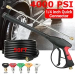 High Pressure 4000PSI Car Power Washer Gun Spray Wand Lance Nozzle + Hose Kit. Fixed Price $42.99.