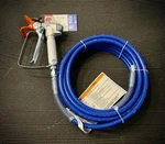 Graco SG2 Spray Gun With 25 Ft 1/4" /515 Tip Duraflex Airless Blue Hose, New. Fixed Price $119.00.