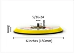 5" X 5/16-24 Male Hook & Loop Back-up Sanding Pads. Fixed Price $15.99.