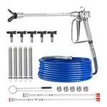 Vevor 3600PSI Airless Paint Sprayer Gun Hose Kit With 5 Tips. Fixed Price $89.99.
