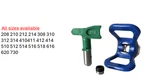 Green Fine Finish Spray Tip, With Blue Guard 208 & 730 All Sizes.. Fixed Price $23.99.
