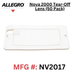 Replacement For Nova 2000 Sandblast Hood Peel Off Tear Away Lens NV-2017 50 Pack. Fixed Price $51.98.