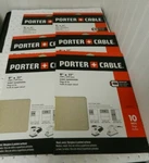 Porter-cable 100 Grit Aluminum Oxide Sanding Sheet Qty 60 793801010. Fixed Price $26.50.