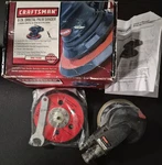 Craftsman 6-INCH Orbital Palm Sander. Fixed Price $85.00.