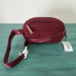 Vera Bradley Woodward Mini Belt Bag Nwt Red Sherpa Fleece Casual Travel Festival. Fixed Price $23.00.