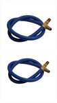 2X 3FT Blue Goodyear Continental Air Whip Hose Heavy Duty Rubber 3/8" 250PSI. Fixed Price $17.00.