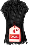 Assorted Cable Zip Ties, 400 Pack Multi-purpose Self-locking Nylon. Fixed Price $37.99.