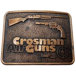 Crosman Air Guns Belt Buckle Advertising Promo Western Cowboy Vintage. Fixed Price $19.99.