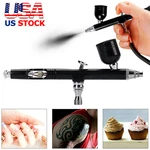 Dual Action Gravity Feed 0.3MM Gun Spray Airbrush Nail Art Paint Tattoo Tool Set. Fixed Price $14.20.
