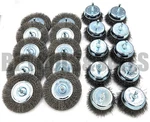 20PC Wire Wheel Brushes 3" Cup & 4" Circular Steel For Drills. Fixed Price $44.99.