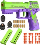 Dreamplay Shell Ejecting Toy Gun, Automatic Pull Back Action Usp-green. Fixed Price $34.52.