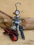 2QT Pressure Pot Air Spray Paint Tank Gun Regulator Gauge Dual Hose Kit Latex. Fixed Price $84.99.