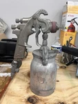 Vintage Sharpe Model 775 Spray Gun With 450 Canister Lid And #10 Tip. Fixed Price $35.00.