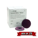 Scotch-brite 07486 Surface Conditioning Roloc Disc, Tr, 3.000" X Medium 25PK. Fixed Price $63.95.