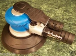 6 " Air Palm Random Orbital Finish Sander With Vacuum Connection Regulator. Fixed Price $23.99.