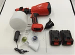 With 2 Batteries High Pressure Cordless Paint Sprayer Electric Hvlp Gun.. Fixed Price $15.59.