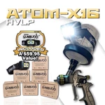 Atom Mini X16 Hvlp Professional Spray Gun Auto Paint/detail Tool Gravity. Fixed Price $139.95.