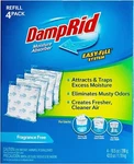 Damprid 10.5 Oz Fragrance Free Absorber Easy Refill Packs - 4 Count. Fixed Price $12.99.