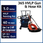 California Air Tools 365 Gallon Pressure Pot W/ Hvlp Gun & Hose - Used. Fixed Price $120.00.